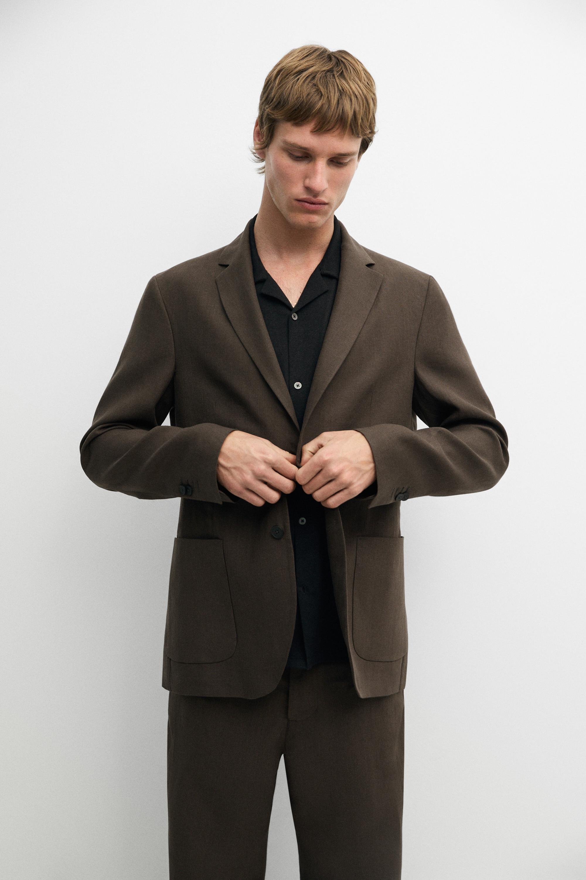 Linen suit blazer
